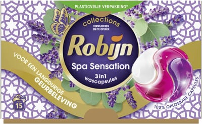 Robijn Wascapsules 3-in-1 Spa Sensation 15 stuks