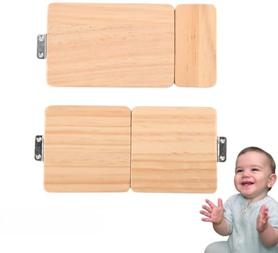 Dailygoods- Busy Board - Houten Activiteitsmaterialen - Sensorisch Speelgoed - Montessori Educatief Speelgoed - DIY Deur Onderdelen - 2-delige Set - Sensory Board