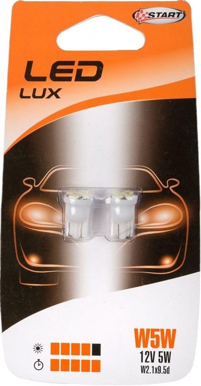 LED Lampen Paar - Autolampen Binnen - Verlichting Auto - Energiezuinig Verbruik - T10 Fitting - Wit