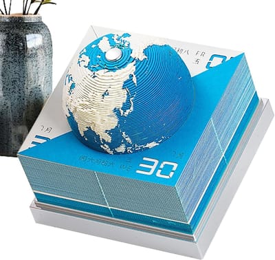 3D Kalender Bureau - Afscheurkalender Decoratief - Organisatie Planning - Uniek 3D Ontwerp - 8.7x8.7x8.9 cm
