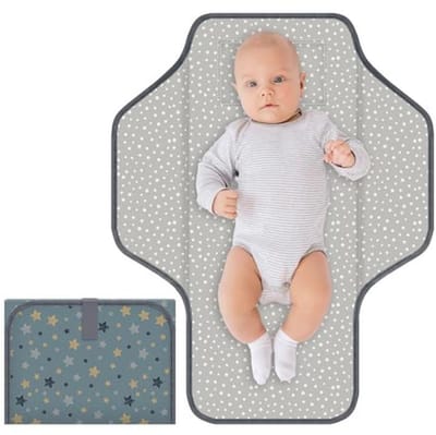 Opvouwbaar en waterdicht aankleedkussen voor baby's en peuters - Perfect voor onderweg