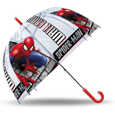 Spider-Man paraplu - voor kinderen - rood/blauw - D61 cm - PVC