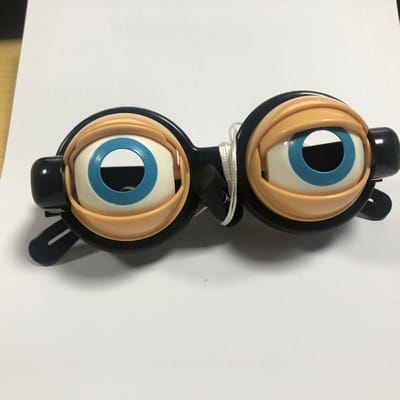 Gekke Brillen Nieuwe Vreemde Spoof Speelgoed Selfie Video Grappig Zandsculptuur Speelgoed Feestdecoratie Accessoires Trekkoord Knipoog Kinderen Cadeaus black