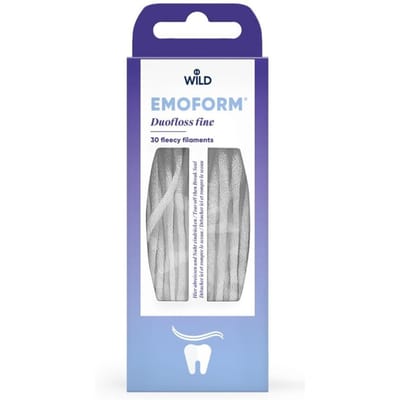 Emoform Duofloss Fine for Thorough Cleaning of Braces, Implants, and Bridges