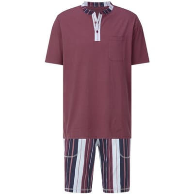 Babista herren Pyjama - 48/50 - rood - Plus Size