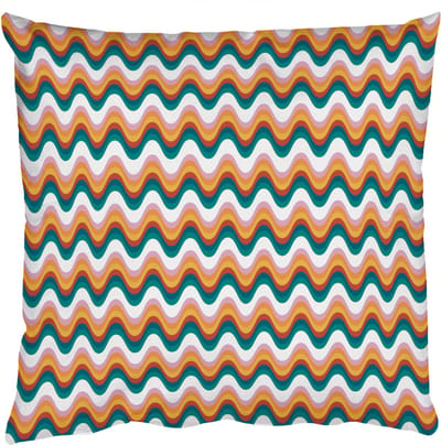 Sierkussens - Kussentjes Woonkamer - 50x50 cm - Retro - Disco - Golven - Kleur