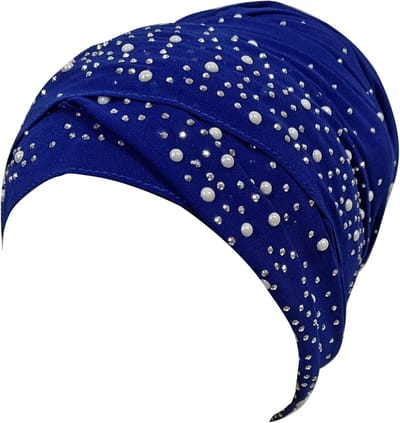 Glanzende Chiffon Sjaal met Zilveren Steentjes - Lichtgewicht en Ademend