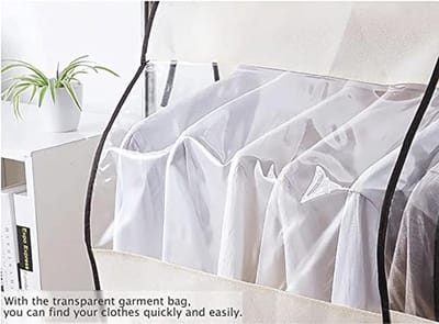 Kledinghoezen 90 x 110 cm - Beige Stofdichte en Ademend Hoes voor Kleding