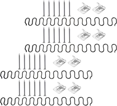 Bank Veer Reparatieset - Meubelveren Clips - Meubels Repareren - Duurzame Staal Kwaliteit - 4 Sets - Zwart