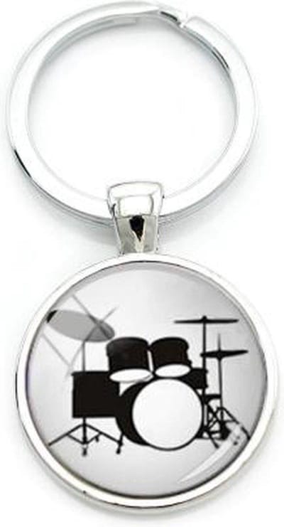 Akyol - Drum Sleutelhanger - Drum - Drummer - Leuke kado voor iemand die van drummen houd - 2,5 x 2,5 CM