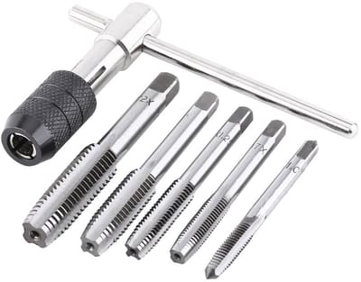 Allecto - Tap Wrench Set - Metrische Tapset voor Precisiewerk - 6 delige Set - Precisie en Kwaliteit - Voor het Boren van Schroefdraad - Geschikt v...