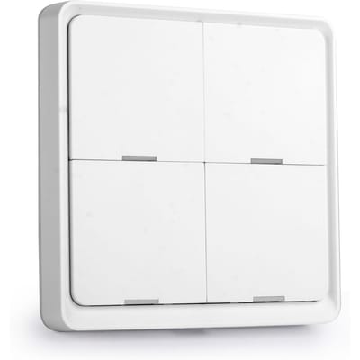 Tuya ZigBee commutateur de scène intelligent sans fil commutateur de scénario 4 gangs 4 touches de scène de dalle de route commutateur Tuya blanc
