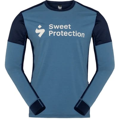 Sweet Protection Hunter Merino Hybrid T-shirt Met Lange Mouwen Blauw XL Man