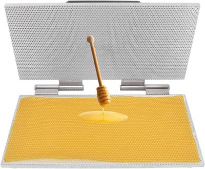 Bijenwas Foundation Machine - Vellen Pers Mal - Bijenteelt Optimaliseren - Aluminiumlegering Constructie - 41.5x19.5cm - Zilver