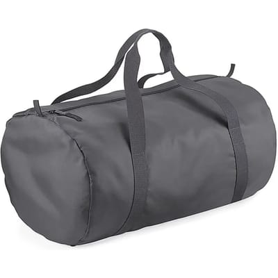 BagBase Packaway Barrel Bag BG150 - GRAPHITE GREY/GRAPHITE GREY - 50 x 30 x 26 cm