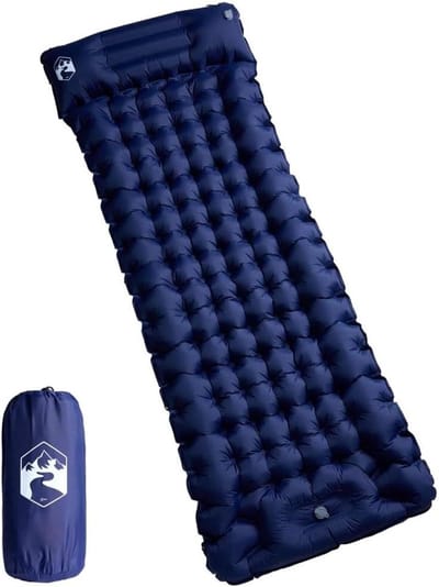 Campingmatras Zelfopblazend - Slaapmat Outdoor - Kamperen en Wandelen - Geïntegreerd Kussen en Pomp