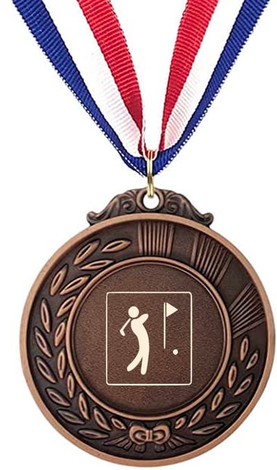 Akyol - golf medaille bronskleuring - Golf - beste golfer - sport - cadeau - golfen - hole in one