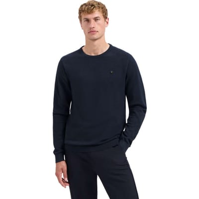 No Excess Pullover Crewneck Plated Structure Knit Night Maat: M | Sweaters Outlet | Heren | Blauw