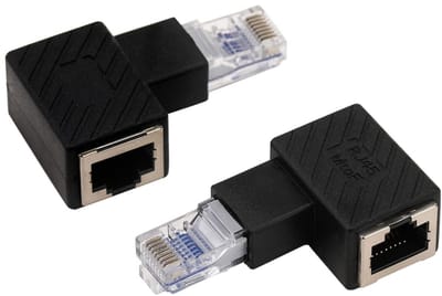 Allecto - Ethernet Adapter - RJ45 Male naar Female Connector - Voor PC en Laptop - Netwerkverbinding - Versterkt signaal - Geschikt voor Router -