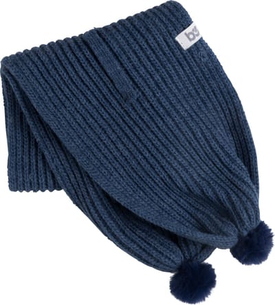 Baby's Only Overslagsjaaltje met pompon Cool - Jeans - 3-36 mnd - 100% acryl - GOTS