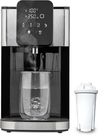 QORA® Heetwaterdispenser - Waterdispenser - Zwart - ‎35cm x 19cm x 30cm