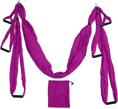Dailygoods- Aerial Yoga Hangmat - Schommelset met Opbergtas - Karabijnhaken - Gebruikershandleiding - Startset voor Alle Niveaus - Antizwaartekracht Yoga Ervaring - Yoga Swing
