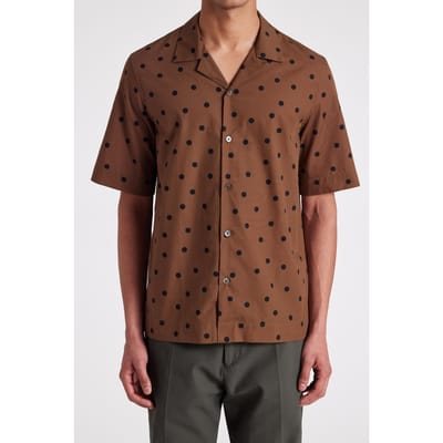 Paul Smith S/s Regular Fit Shirt Chocolate Size: S | Casual Shirts Outlet | Heren | Bruin