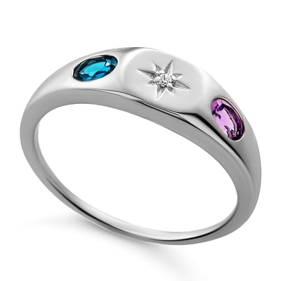 Orphelia 'Regula' Dames 925 Sterling Zilveren Ring - Zilver ZR-7578