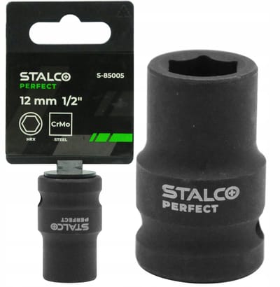 Slagdop 1/2" 12mm 6-zijdig slagvast Stalco Perfect