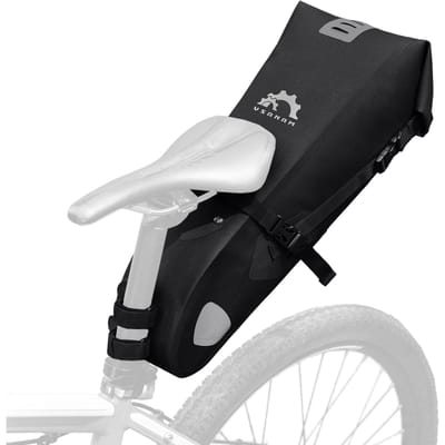 Fietszadeltas 10L Waterdichte Verstelbare Fietszadeltas Fietsverpakkingsuitrusting met Rolsluiting tpu