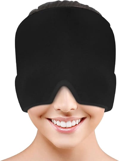 Migraine Masker - Hoofdpijn Muts - Hoofdpijn Verlichten - Koud en Warm Gebruik - Unisex Pasvorm - Blauw