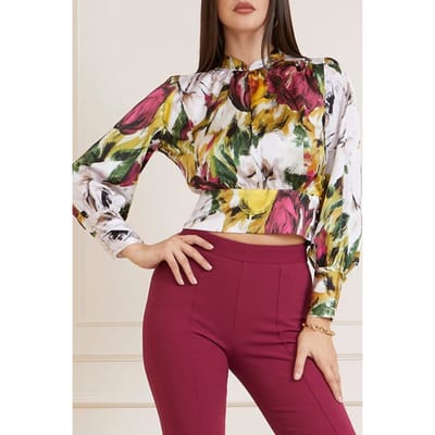 GUESS Marciano By  Autumn Garden Blouse Autumn Garden Print Taglia: 38 | Magliette intime Outlet | Donna