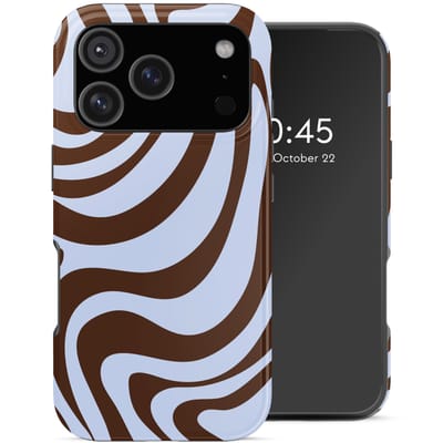 Selencia Hoesje - Geschikt voor Apple iPhone 17 Pro - Backcover - Dream Swirl Chocolate
