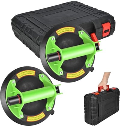 Zware Zuignappen voor Glas en Tegels | 8-Inch Vacuum Lifter met Verstelbare Handgreep | Tot 180 kg Draagvermogen | Duurzame Suction Cup Tool