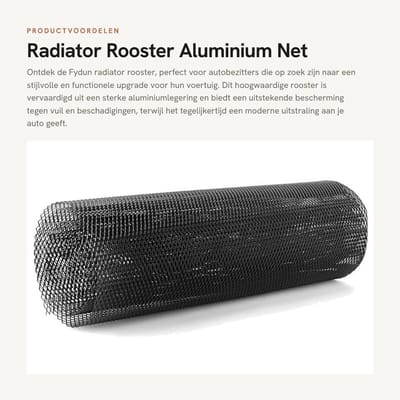 Dailygoods- Radiatorgrille Aluminiumlegering - Universeel - Anticorrosief - Waterdicht - Duurzaam - Afmeting 100 x 33 cm - Autorooster