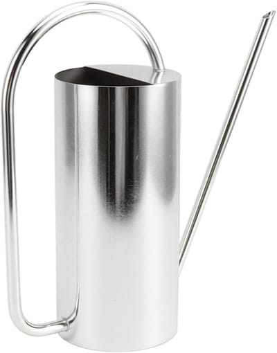 Grote RVS Gieter met Lange Tuit - 1500ml Capaciteit voor Binnen en Buiten Tuinieren, Ideaal voor Planten en Bloemen