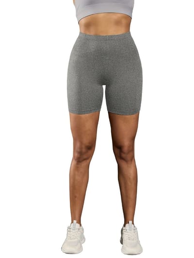 Livano Biker Short Dames - Korte Legging - Lange Onderbroek - Bikershort - Met Pijpjes - Grijs - Maat XS