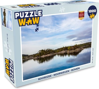 Puzzel Noordzee - Noorwegen - Bomen - Legpuzzel - Puzzel 1000 stukjes volwassenen