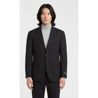 Brooks Brothers Slim-fit Twill Jacket Grey Maat: 44 | Colberts Outlet | Heren | Zwart
