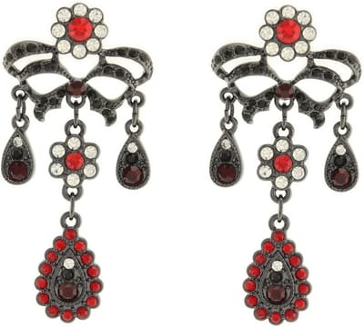 Behave - Oorhangers rood statement - Vintage glamour voor avondlook