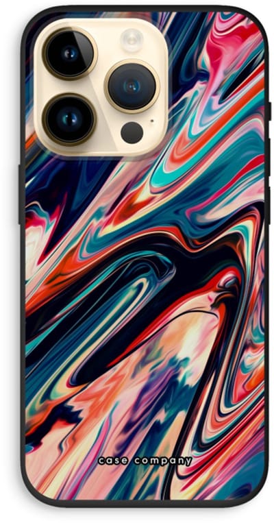 Case Company® - Hoesje geschikt voor iPhone 14 Pro hoesje - Quantum Being - Biologisch Afbreekbaar Telefoonhoesje - Bescherming alle Kanten en Schermrand