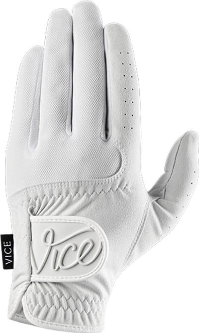 Vice Golf Duro Golfhandschoen – Linkerhand – Maat L – Wit – All-Weather Grip – Zeer Duurzaam