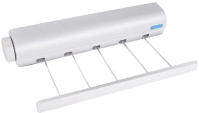 carmdering - Intrekbare Waslijn - Droogrek - Binnenwaslijn - Verstelbaar, ruimtebesparend, 5 lijnen, 36,4x6,3x6 cm - Voor delicate kleding - Geschikt voor badkamer & balkon
