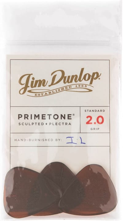 Jim Dunlop Primetone - Plectrums - Standard Grip - Player's Pack 3 Stuks - 2,00 mm