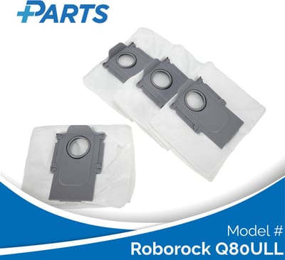 Roborock Q80ULL Stofzakken (4 Stuks, Plus.Parts® alternatief voor 8.02.0132)