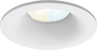 Inbouwspot Vester met Philips HUE White Ambiance - spot - Wit - rond verdiepte spot - Voor binnen / woonkamer / keuken / slaapkamer - IP20 - GU10 - Buitendiameter: 82MM - boorgat: 70-74MM - min. Inbouwdiepte: 80MM
