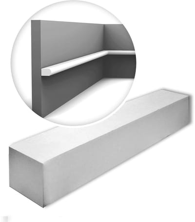 Orac Decor PX209-box MODERN RIBBON 1 doos 70 stukken Wandlijst modern design wit | 140 m