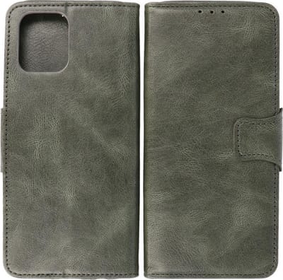 BestCases -  Motorola Moto G100 Hoesje - Motorola Moto G100 Bookcase Telefoonhoesje - Motorola Moto G100 Kaarthouder Portemonnee Hoesje - Kunstleer - Donker Groen