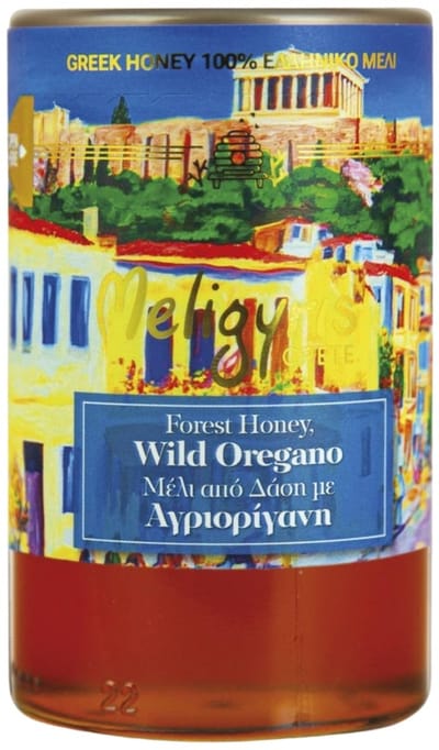 Boshoning met Oregano - Onbewerkt & Puur - Rauwe Honing - 270g - Meligyris