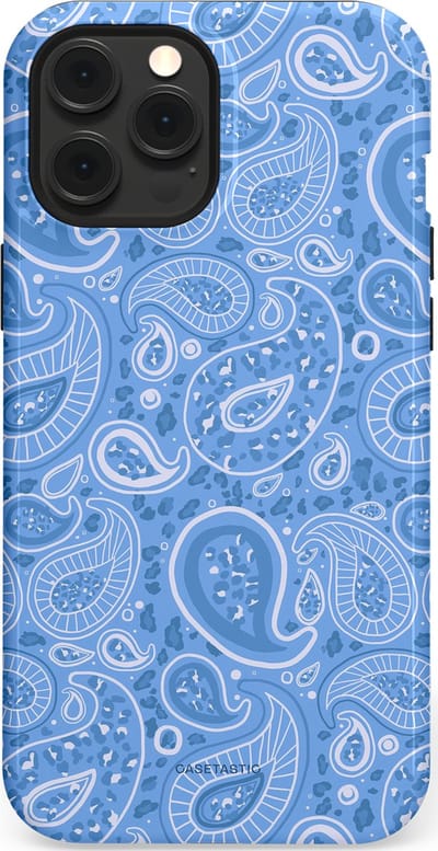 Casetastic Hoesje Geschikt voor Apple iPhone 12 Pro Max Magsafe - Stijlvolle Beschermende Duo-layer Case - Paisley verleiding